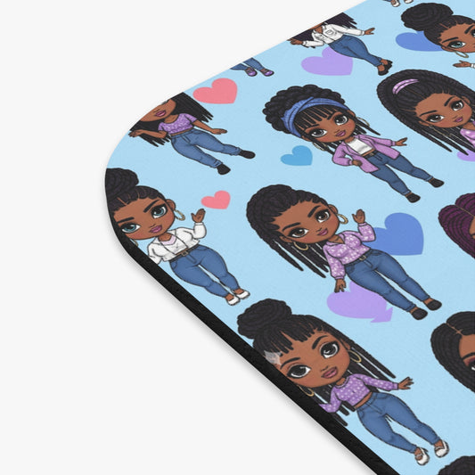 Charming Character Mouse Pad, Cute Desk Accessory, Fun Office Decor, Gift for Her, Kawaii Mousemat, Colorful Mousepad