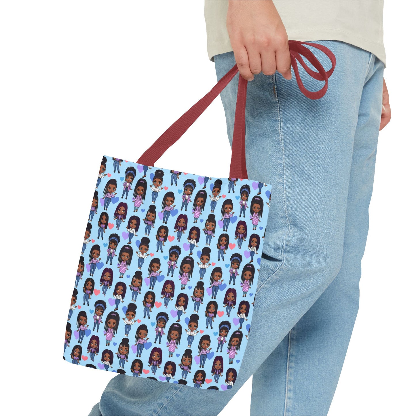 Empowering Abstract Art Tote Bag, Stylish Everyday Carryall, Ideal for Shoppers, Art Lovers, and Gifting
