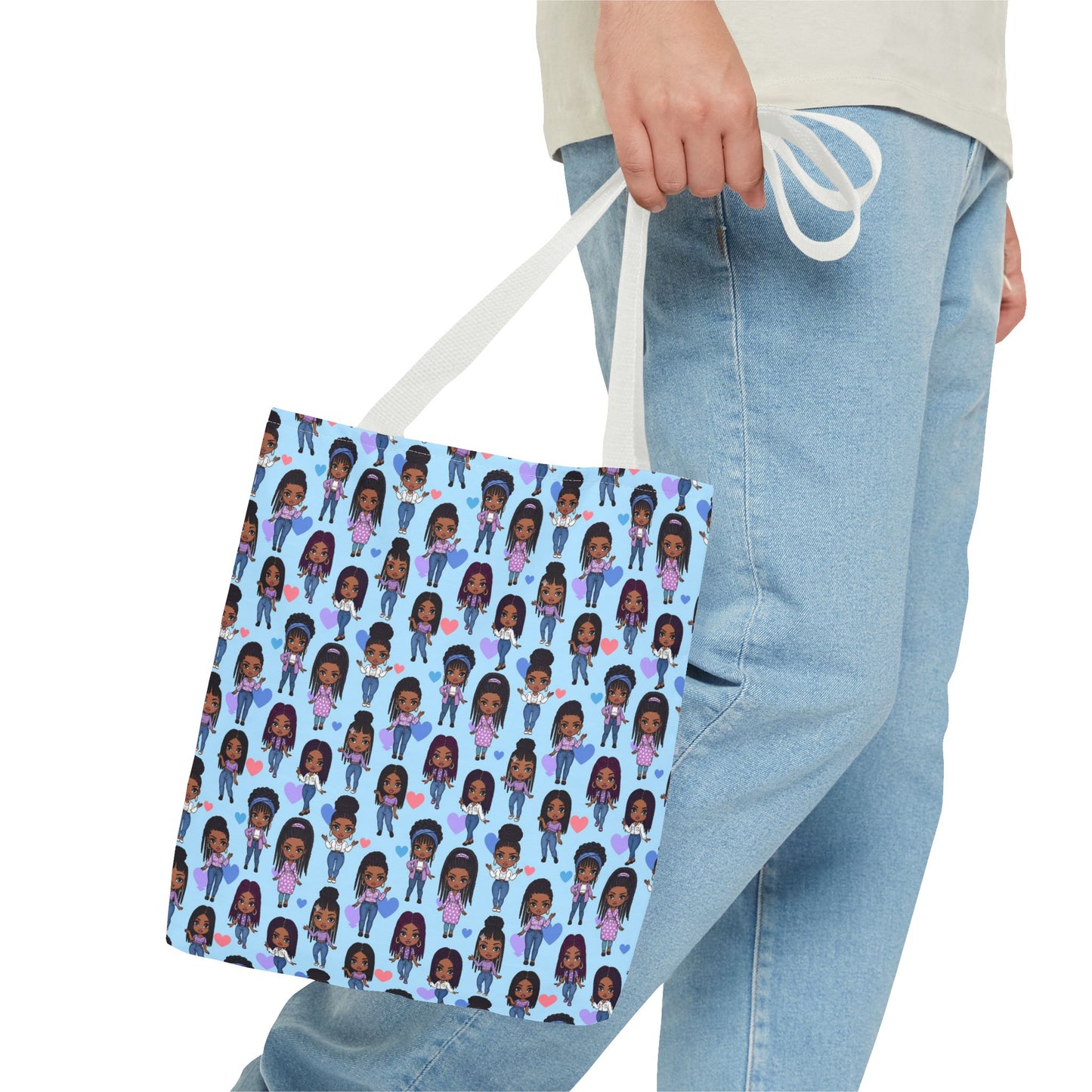 Empowering Abstract Art Tote Bag, Stylish Everyday Carryall, Ideal for Shoppers, Art Lovers, and Gifting