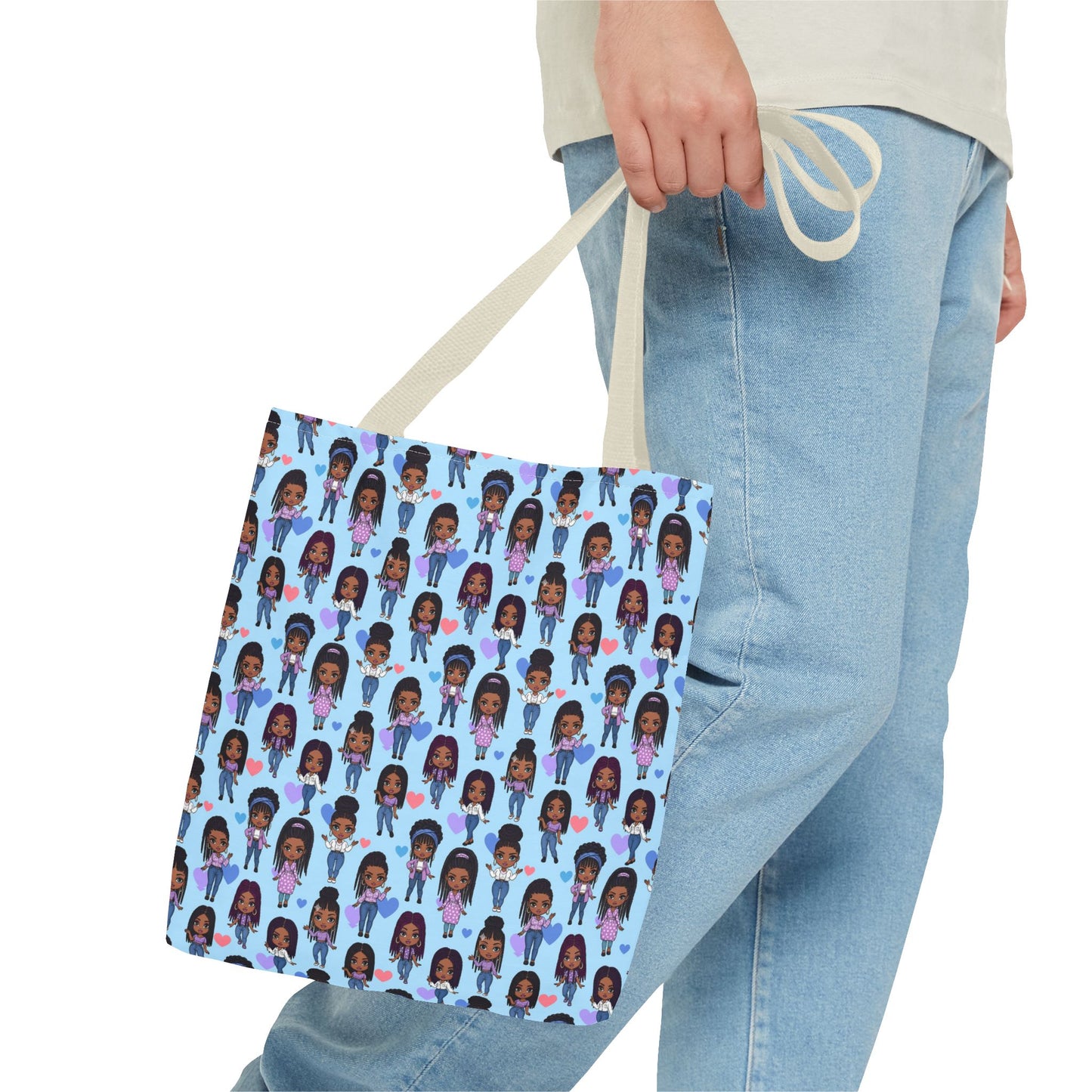 Empowering Abstract Art Tote Bag, Stylish Everyday Carryall, Ideal for Shoppers, Art Lovers, and Gifting