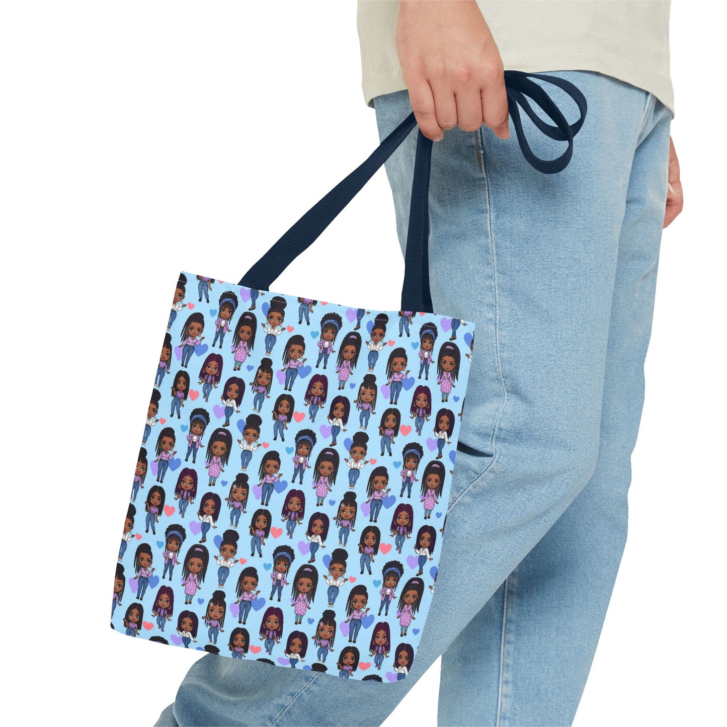 Empowering Abstract Art Tote Bag, Stylish Everyday Carryall, Ideal for Shoppers, Art Lovers, and Gifting