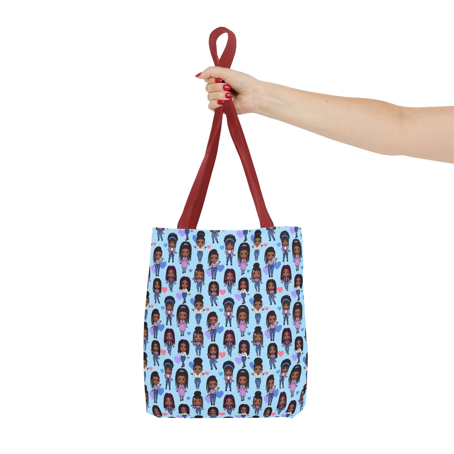 Empowering Abstract Art Tote Bag, Stylish Everyday Carryall, Ideal for Shoppers, Art Lovers, and Gifting