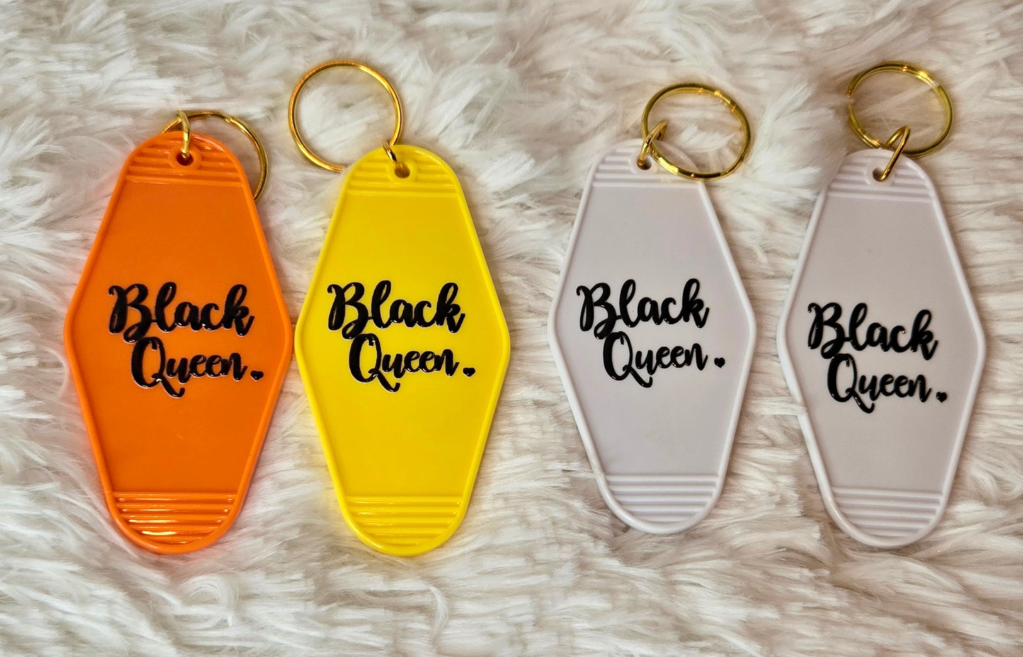 Black Queen Hotel Keychain – Woman with Dreads