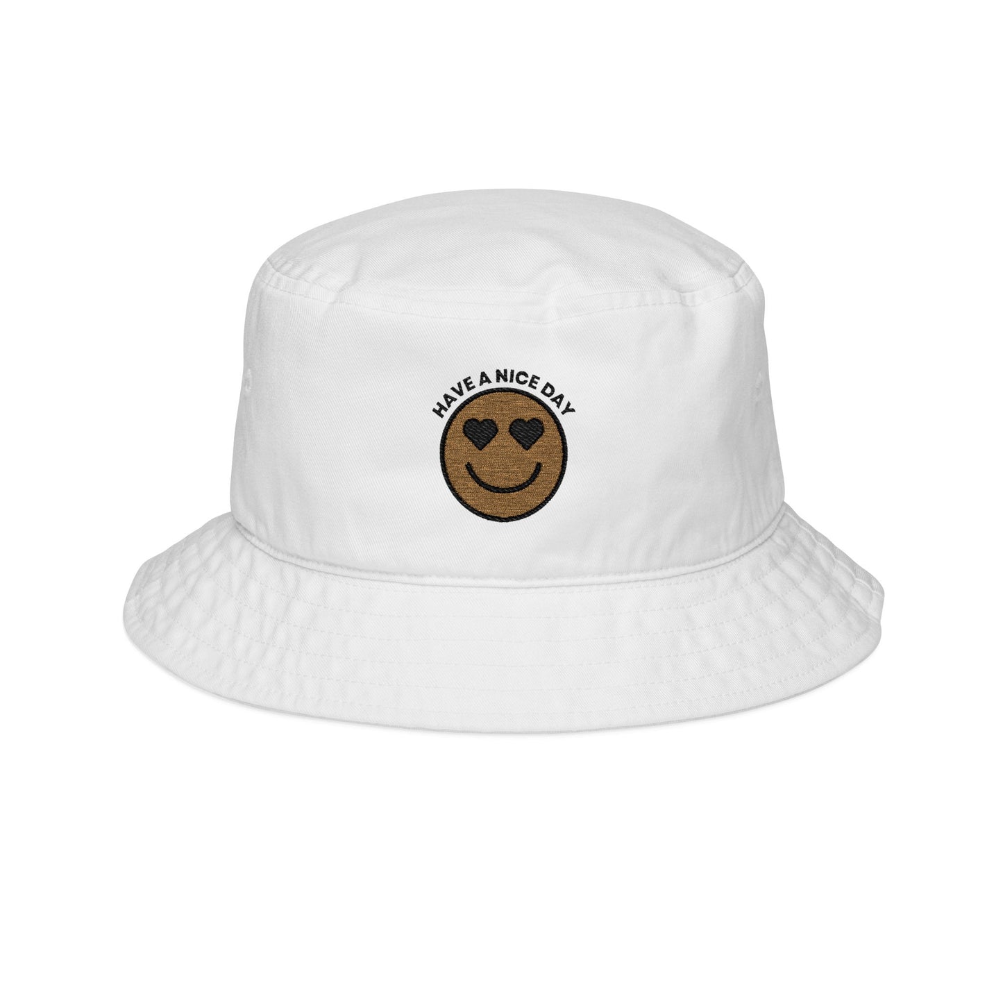 Smiley Bucket Hat - Fun Summer Accessory, Perfect for Beach Days, Festivals, Casual Outings, Embroidered Gift