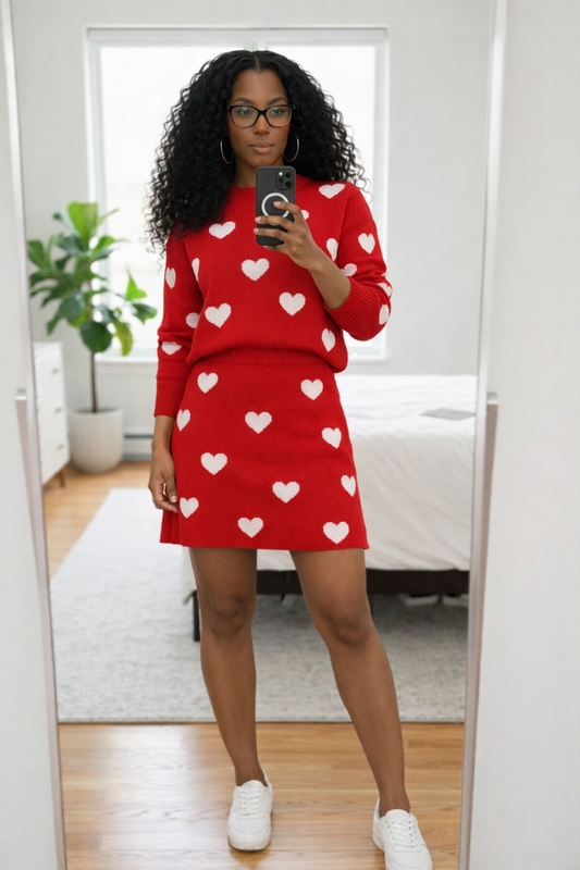 ❤️ Shop the Look: Heart Knit Set Moment