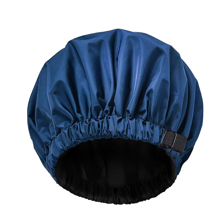Stay Fresh & Frizz-Free With This Satin-Lined Adjustable Shower Cap
