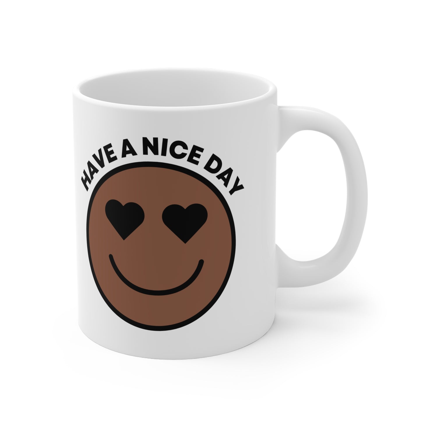 Smiley Face Mug, Cheerful Coffee Cup, Gift for Friends, Have a Nice Day Mug, Positive Vibes Kitchenware