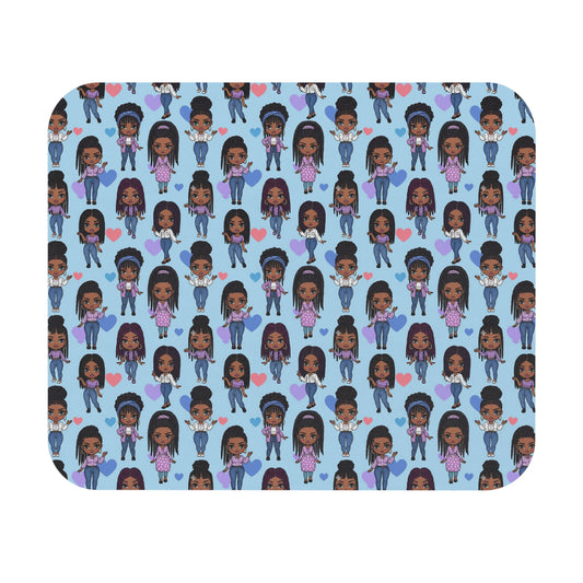 Charming Character Mouse Pad, Cute Desk Accessory, Fun Office Decor, Gift for Her, Kawaii Mousemat, Colorful Mousepad