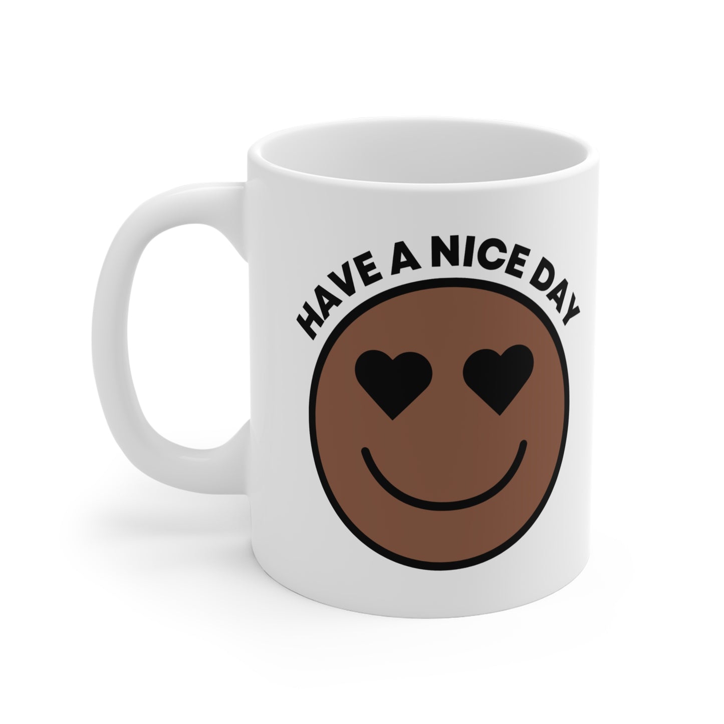 Smiley Face Mug, Cheerful Coffee Cup, Gift for Friends, Have a Nice Day Mug, Positive Vibes Kitchenware