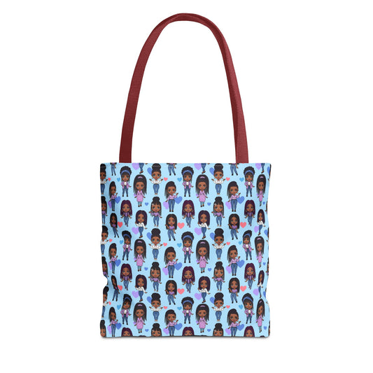 Empowering Abstract Art Tote Bag, Stylish Everyday Carryall, Ideal for Shoppers, Art Lovers, and Gifting