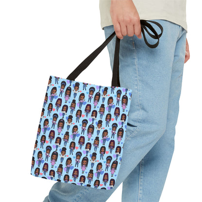 Empowering Abstract Art Tote Bag, Stylish Everyday Carryall, Ideal for Shoppers, Art Lovers, and Gifting