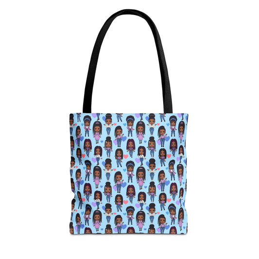 Empowering Abstract Art Tote Bag, Stylish Everyday Carryall, Ideal for Shoppers, Art Lovers, and Gifting