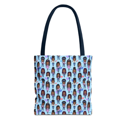 Empowering Abstract Art Tote Bag, Stylish Everyday Carryall, Ideal for Shoppers, Art Lovers, and Gifting