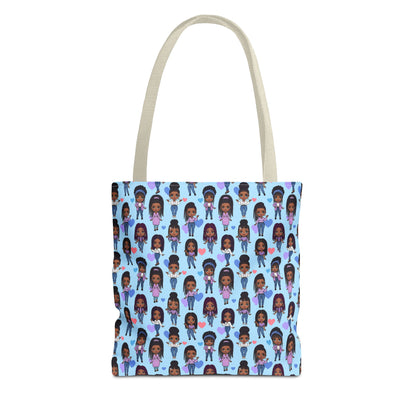 Empowering Abstract Art Tote Bag, Stylish Everyday Carryall, Ideal for Shoppers, Art Lovers, and Gifting