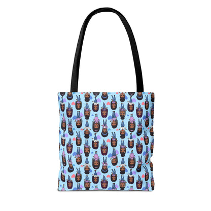 Empowering Abstract Art Tote Bag, Stylish Everyday Carryall, Ideal for Shoppers, Art Lovers, and Gifting