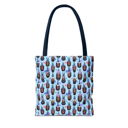 Empowering Abstract Art Tote Bag, Stylish Everyday Carryall, Ideal for Shoppers, Art Lovers, and Gifting