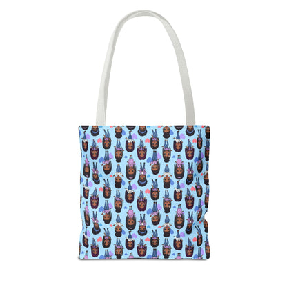 Empowering Abstract Art Tote Bag, Stylish Everyday Carryall, Ideal for Shoppers, Art Lovers, and Gifting