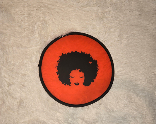 Afro Lady Foldable Disc Fan